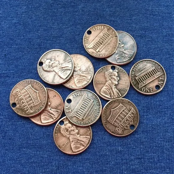 1959-1969 Lucky Penny Necklace Angel Wing Memorial Stainless Steel Coin Money - Picture 11 of 11